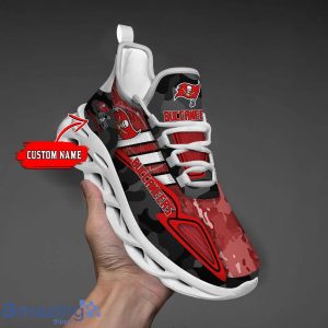 Custom Name Sneakers Tampa Bay Buccaneers CAMO Max Soul Shoes Best Gift For Fans Product Photo 1