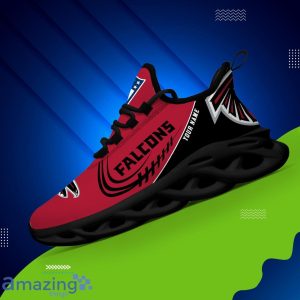 Custom Name Special Sneakers Atlanta Falcons Max Soul Sneakers Personalized Gift image Custom Name Special Sneakers Atlanta Falcons Max Soul Sneakers Personalized Gift Product Photo 2