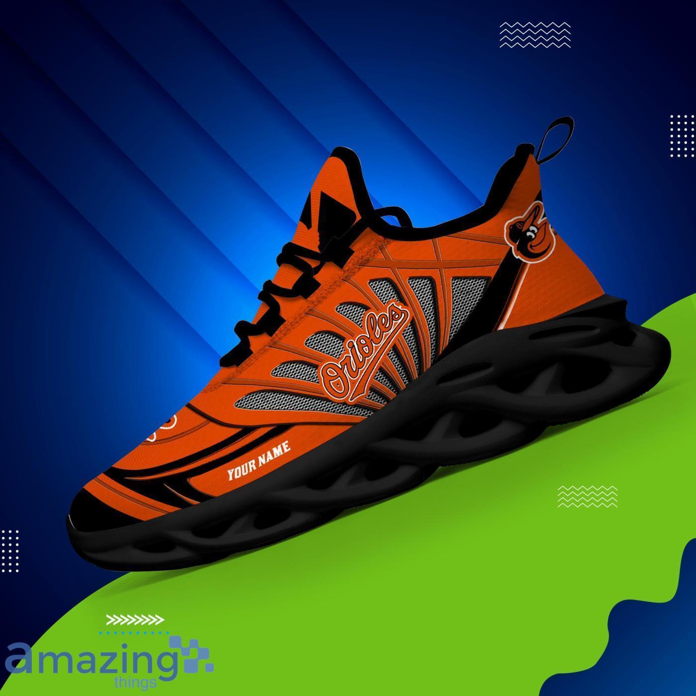 Custom Name Special Sneakers Baltimore Orioles Personalized Running Shoes Max Soul Sneakers image Custom Name Special Sneakers Baltimore Orioles Personalized Running Shoes Max Soul Sneakers Product Photo 2
