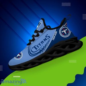 Custom Name Special Sneakers Tennessee Titans Max Soul Sneakers Personalized Gift image Custom Name Special Sneakers Tennessee Titans Max Soul Sneakers Personalized Gift Product Photo 2