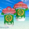 Custom Personalized Eritrea Relaxed Hawaiian Shirt Merry Christmas Mix African Pattern
