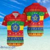 Custom Personalized Ethiopia Relaxed Hawaiian Shirt Merry Christmas Mix African Pattern