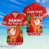 Custom Personalized Mele Kalikimaka Relaxed Hawaiian Shirt Santa Claus Hawaii Christmas
