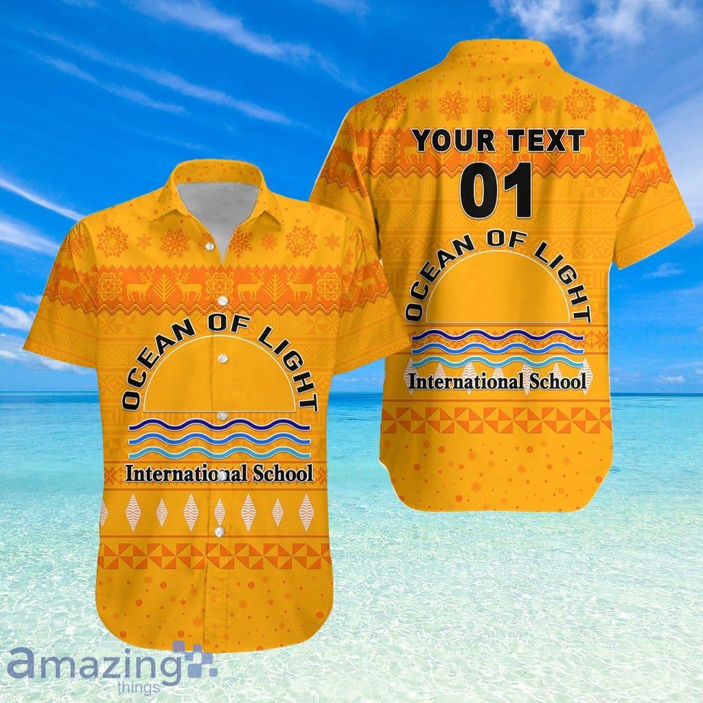 Custom Personalized Ocean Of Light International School Christmas Relaxed Hawaiian Shirt image Custom Personalized Ocean Of Light International School Christmas Relaxed Hawaiian Shirt Product Photo 1