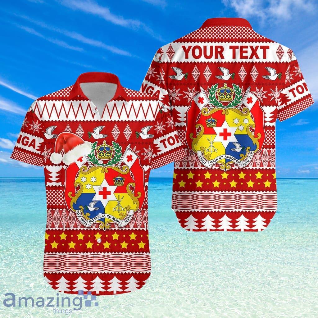 Custom Personalized Tonga Kilisimasi Fiefia Relaxed Hawaiian Shirt Merry Christmas With Tongan Pattern image Custom Personalized Tonga Kilisimasi Fiefia Relaxed Hawaiian Shirt Merry Christmas With Tongan Pattern Product Photo 1