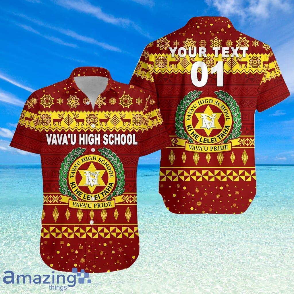 Custom Personalized Tonga Vavau High School Christmas Relaxed Hawaiian Shirt image Custom Personalized Tonga Vavau High School Christmas Relaxed Hawaiian Shirt Product Photo 1