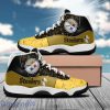 Customname Football Team Steelers Pattern Air Jordan 11