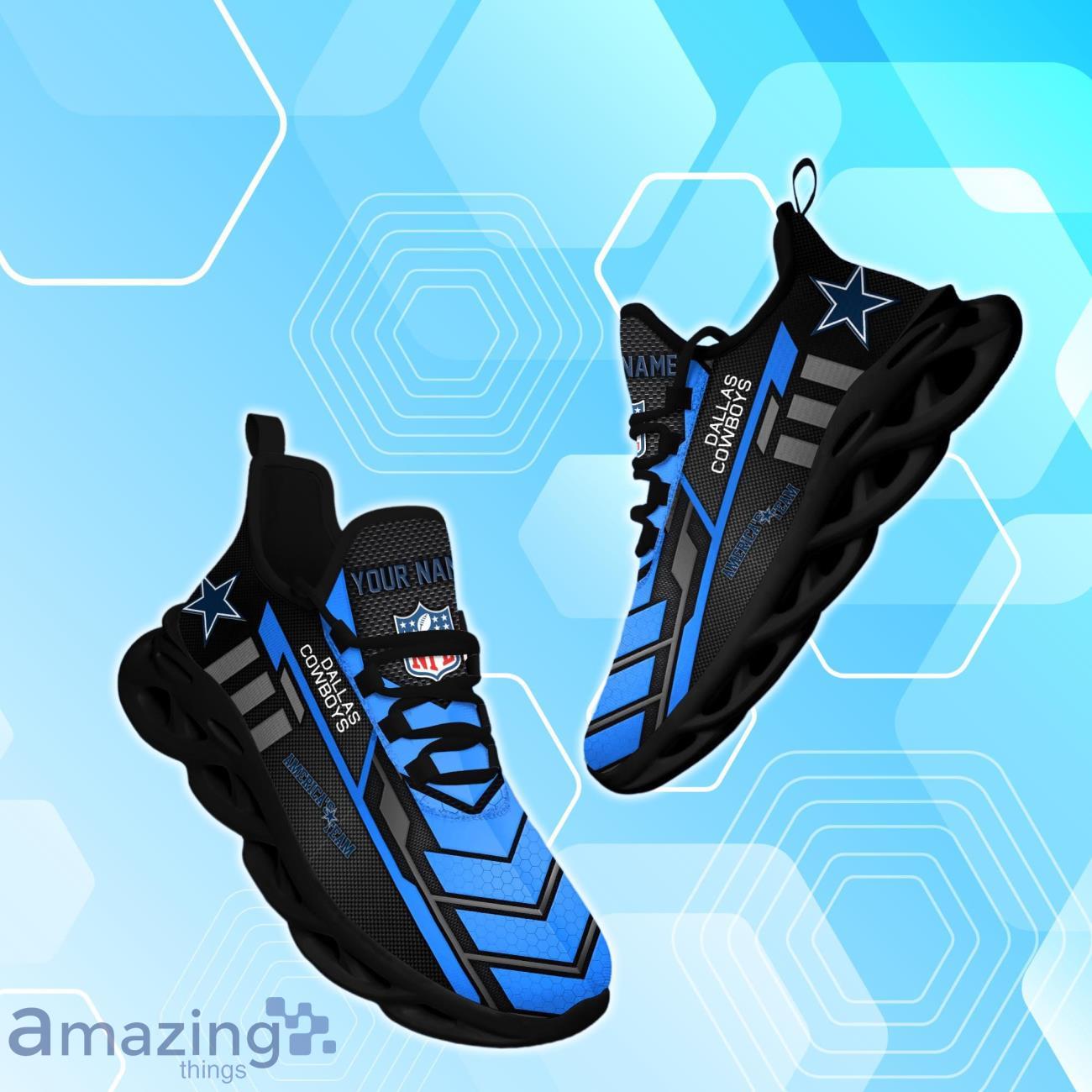 Dallas Cowboys Custom Name Max Soul Shoes For Men Women Fan's image Dallas Cowboys Custom Name Max Soul Shoes For Men Women Fan's Product Photo 4
