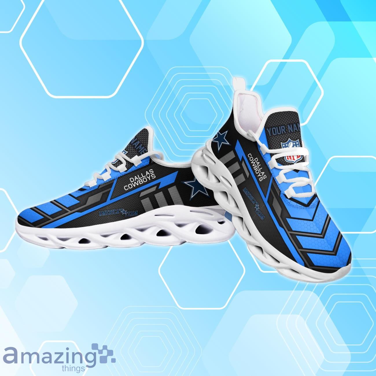 Dallas Cowboys Custom Name Max Soul Shoes For Men Women Fan's image Dallas Cowboys Custom Name Max Soul Shoes For Men Women Fan's
