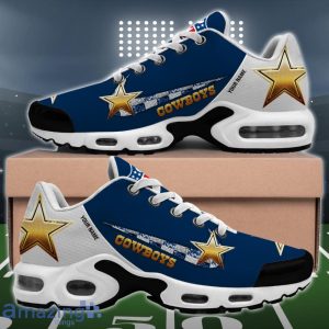 Dallas Cowboys Custom Name Sparkle NFL Air Cushion Shoes Product Photo 2