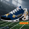 Dallas Cowboys Custom Name Sparkle NFL Air Cushion Shoes