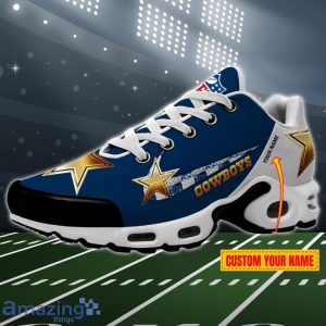 Dallas Cowboys Custom Name Sparkle NFL Air Cushion Shoes Product Photo 1