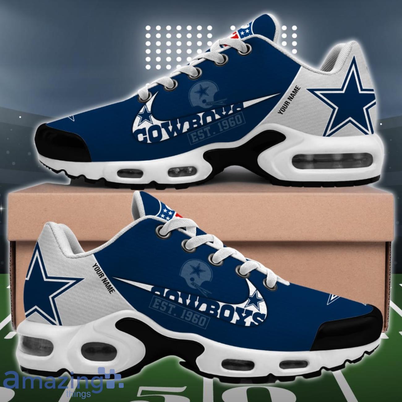 Dallas Cowboys NFL Custom Name Premium TN Sport Air Cushion Shoes image Dallas Cowboys NFL Custom Name Premium TN Sport Air Cushion Shoes Product Photo 2