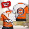 Denver Broncos Custom Name Polo Shirt 3D All Over printed Gift For Sport Fans