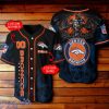 Denver Broncos NFL Baseball Jersey Skull 3D Logo Custom Number & Name