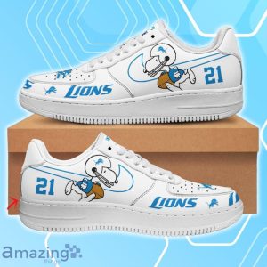 Detroit Lions Air Force Shoes Snoopy Custom Number & Name Product Photo 1