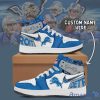 Detroit Lions Air Jordan Hightop Shoes Custom Name Trending Shoes For Fans
