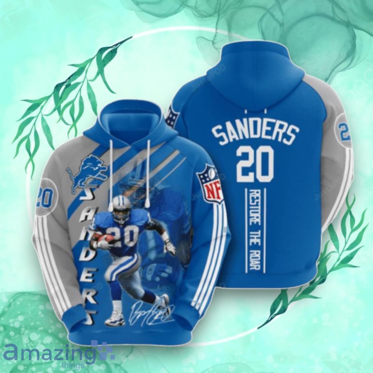 Detroit Lions Barry Sanders 3D Hoodie Gift For Men And Women image Detroit Lions Barry Sanders 3D Hoodie Gift For Men And Women Product Photo 1