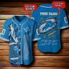 Detroit Lions NFL Baseball Jersey New Design 3D Logo Custom Number & Name