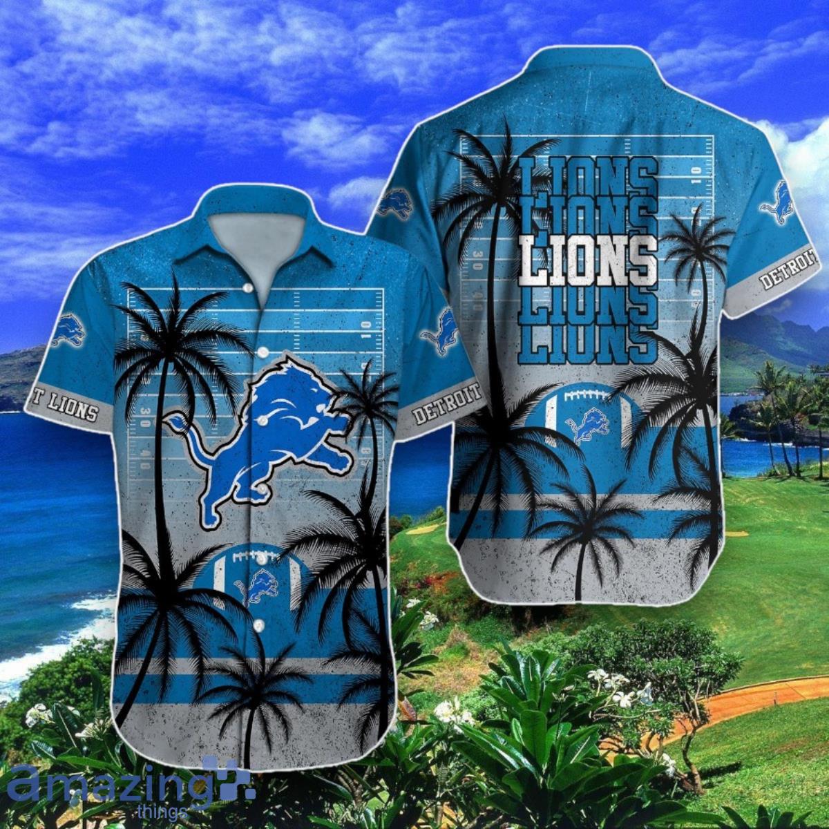 Detroit Lions NFL Hawaiian Shirt Special Gift For Men Women image Detroit Lions NFL Hawaiian Shirt Special Gift For Men Women Product Photo 1