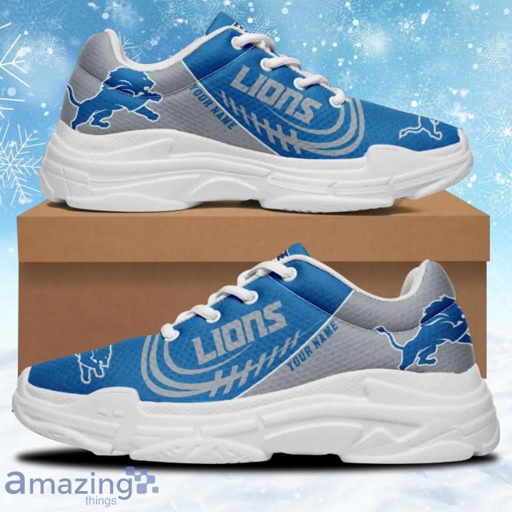 Detroit Lions Personalized Chunky Sneaker Shoes Gift For Big Fans image Detroit Lions Personalized Chunky Sneaker Shoes Gift For Big Fans Product Photo 1