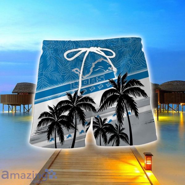 Detroit Lions Team Hawaii Shirt 3D Aloha Hawaiian Shirt And Shorts Product Photo 2