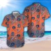 Detroit Tigers Coconut Pattern 3D Hawaiian Shirt Aloha Shirt For Summer Gift