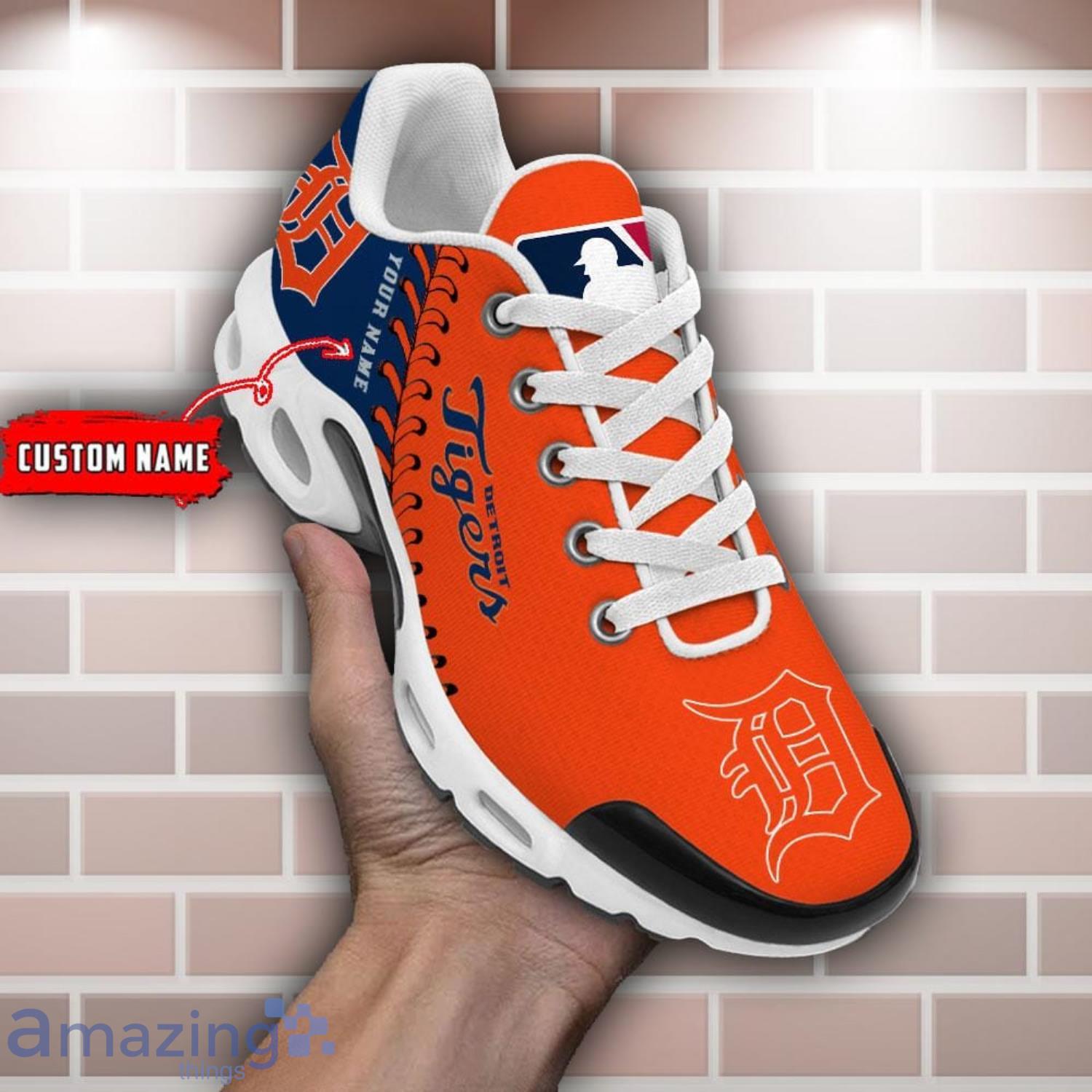 Detroit Tigers Personalized Name Air Cushion Sports Shoes image Detroit Tigers Personalized Name Air Cushion Sports Shoes Product Photo 1