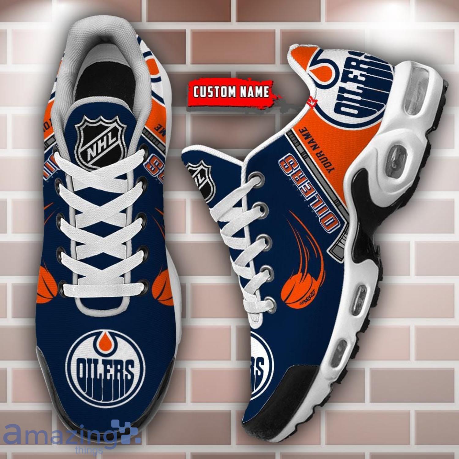 Edmonton Oilers NHL Custom Name Air Cushion Sports Shoes New Trend Sprot Shoes image Edmonton Oilers NHL Custom Name Air Cushion Sports Shoes New Trend Sprot Shoes Product Photo 3