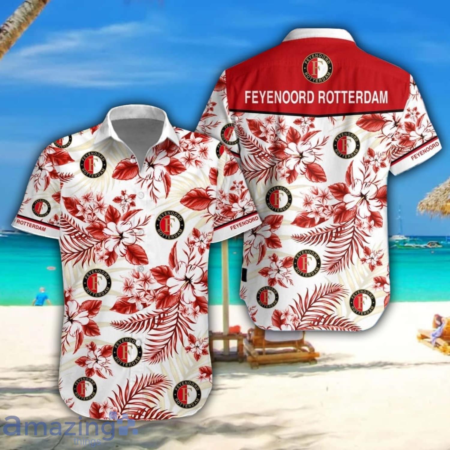 Feyenoord Rotterdam Hawaiian Shirt Tropical Style Summer Gift For Men And Women image Feyenoord Rotterdam Hawaiian Shirt Tropical Style Summer Gift For Men And Women Product Photo 1
