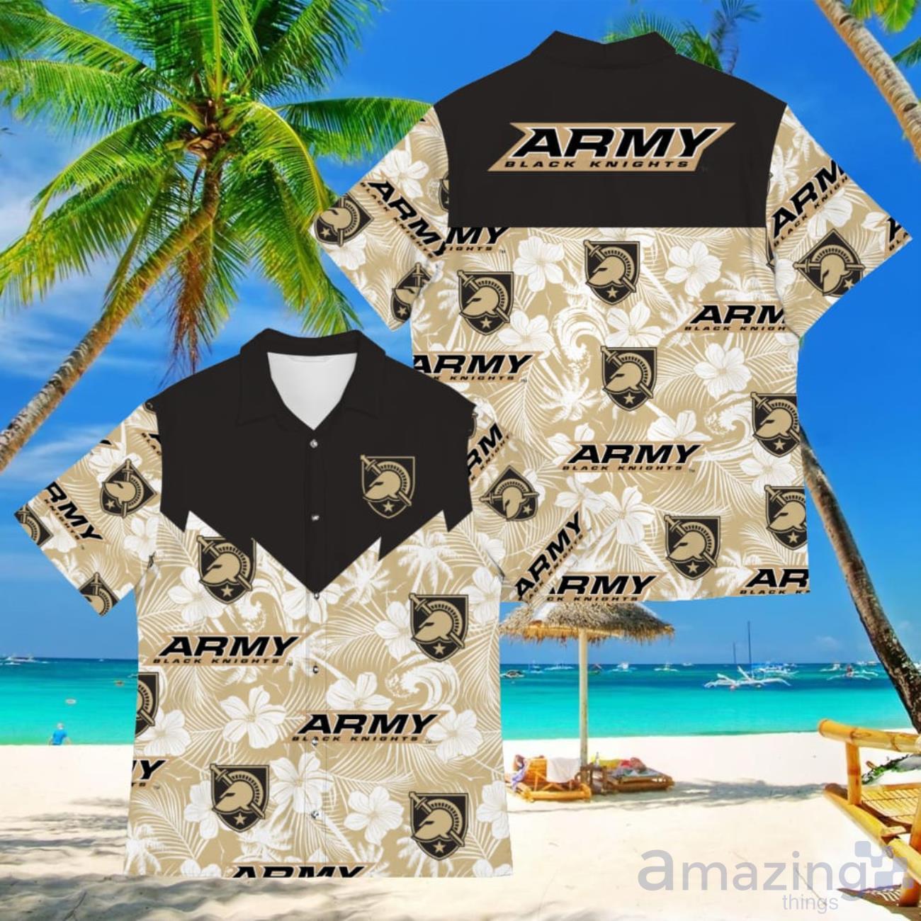 Football American Hawaii Shirt Tropical Beach Tree Army Black Knights image Football American Hawaii Shirt Tropical Beach Tree Army Black Knights Product Photo 1