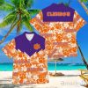 Football American Hawaii Shirt Tropical Beach Tree Clemson Tigers