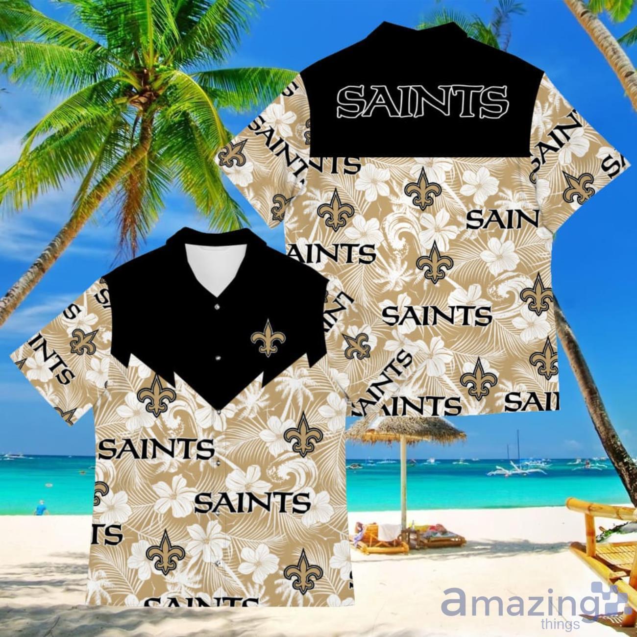 Football American Hawaii Shirt Tropical Beach Tree New Orleans Saints image Football American Hawaii Shirt Tropical Beach Tree New Orleans Saints Product Photo 1