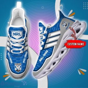 For Fans NRL Canterbury Bulldogs Personalized Name Max Soul Shoes Product Photo 1
