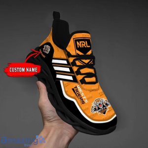 For Fans NRL Wests Tigers Personalized Name Max Soul Shoes Product Photo 5