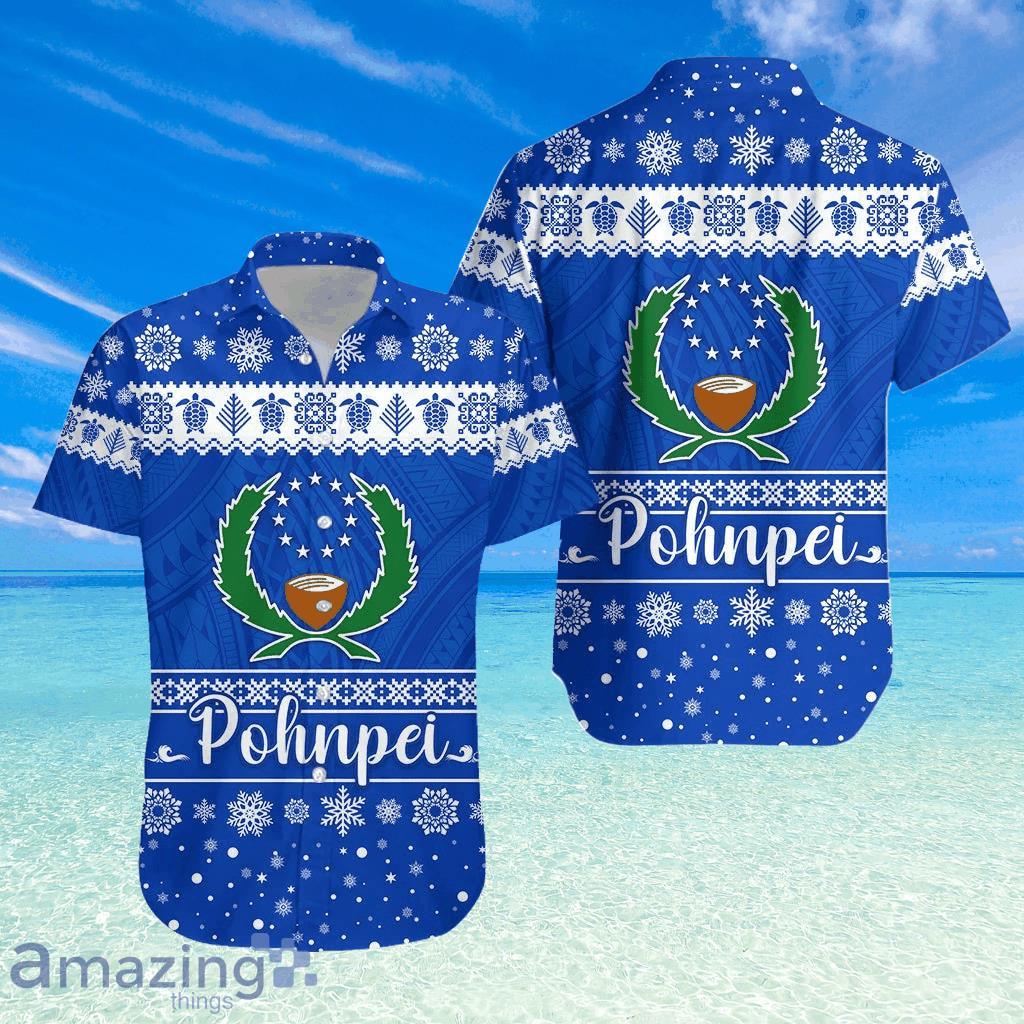 Fsm Pohnpei Christmas Relaxed Hawaiian Shirt image Fsm Pohnpei Christmas Relaxed Hawaiian Shirt Product Photo 1
