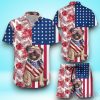 Funny Pug Shirts 4Th Of July Independence Day Pug Dog Hawaiian Shirt & Short For Men And Women