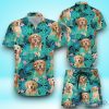 Golden Retriever Hawaiian Shirt & Short For Men And Women