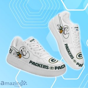 Green Bay Packers Air Force Shoes Snoopy Custom Number & Name Product Photo 2