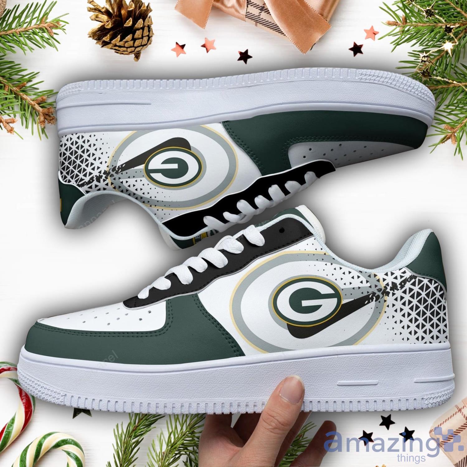 Green Bay Packers Air Force Shoes Sports Team Sneakers image Green Bay Packers Air Force Shoes Sports Team Sneakers Product Photo 1