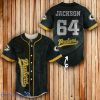 Green Bay Packers Baseball Jersey Classic Custom Number & Name