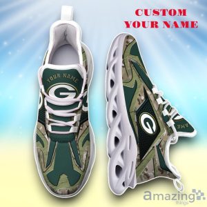 Green Bay Packers Camouflage C Max Soul Shoes Custom Name Exclusive Sneakers For Fans Product Photo 2