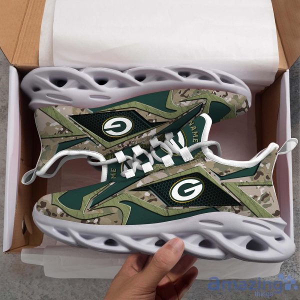 Green Bay Packers Camouflage C Max Soul Shoes Custom Name Exclusive Sneakers For Fans Product Photo 3