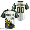 Green Bay Packers NFL 3D Baseball Jersey New Design Custom Number & Name