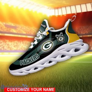 Green Bay Packers Team Shoes Sneakers Personalized Name Max Soul Shoes Men Women Shoes Product Photo 2