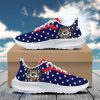 Green Pack American Flag Padded Heightening Air Mesh Running Shoes Sport Custom Name