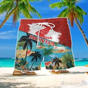 Honda Motorcycle Hawaiian Shirt And Short Product Photo 2