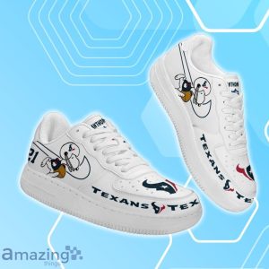 Houston Texans Air Force Shoes Snoopy Custom Number & Name Product Photo 2