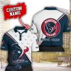 Houston Texans Custom Name Polo Shirt 3D All Over printed Gift For Sport Fans