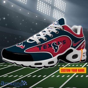 Houston Texans NFL 3D Effect Swoosh Custom Name Air Cushion Sport Shoes Product Photo 1